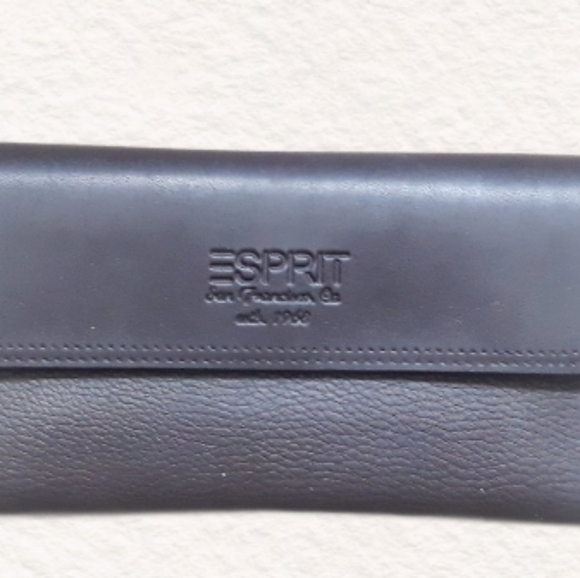 Esprit Pebbled Brown Faux Leather Wallet Billfold - Picture 3 of 14